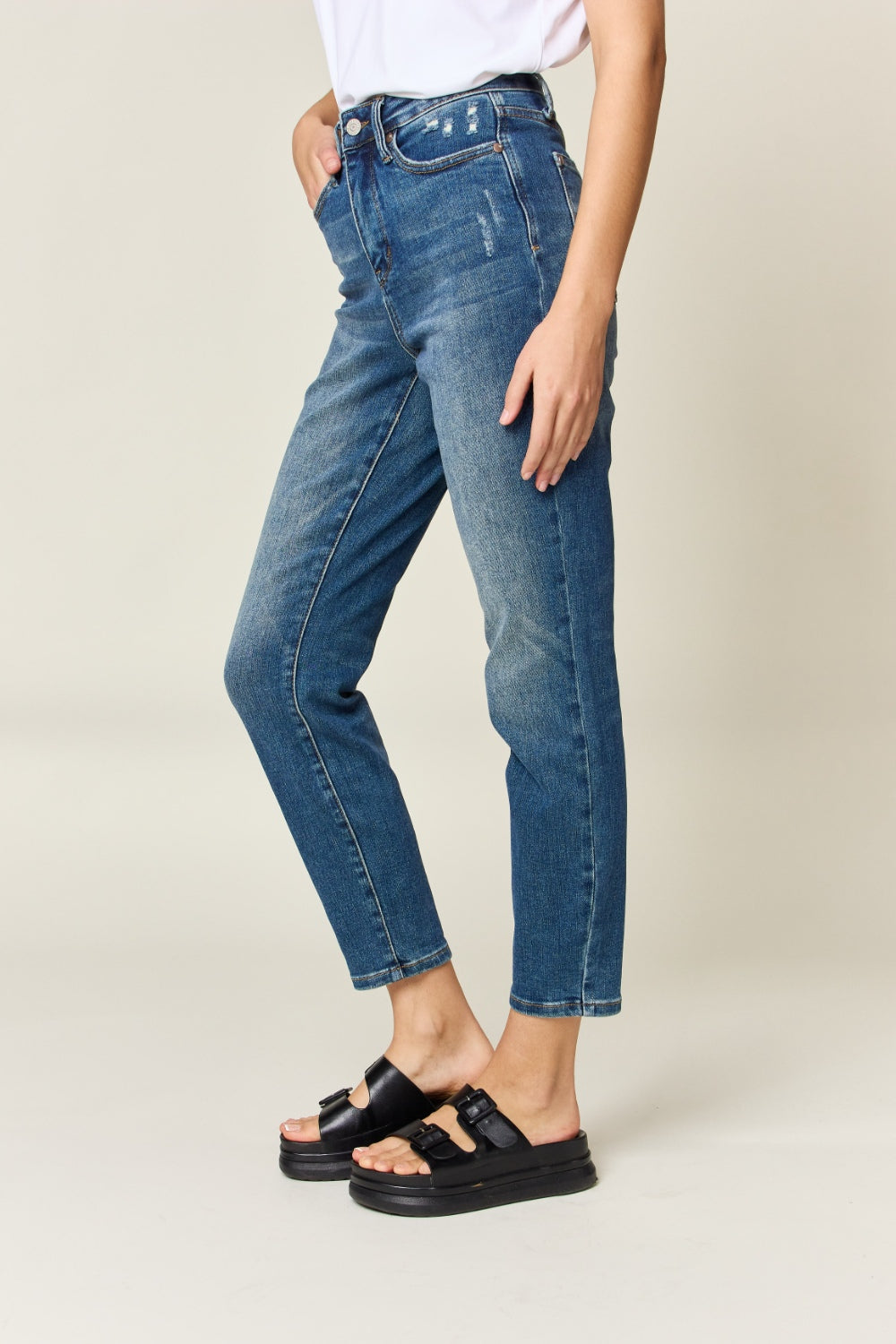ummy Control High Waist Slim Jeans