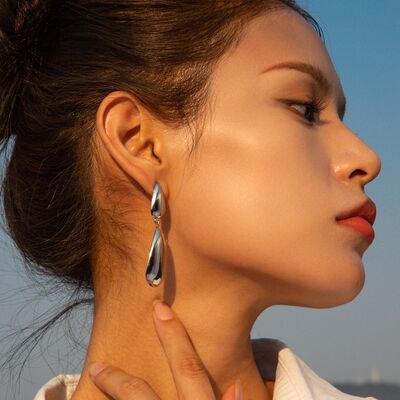 18K Gold-Pated Drop Earrings