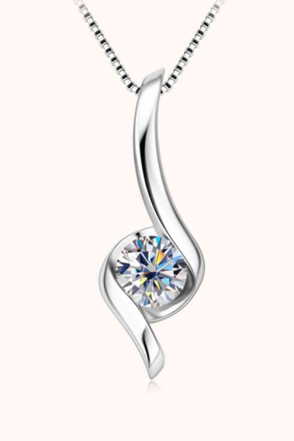 1 Carat Moissanite Necklace