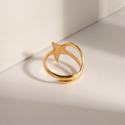 18K Gold-Plated Star Ring