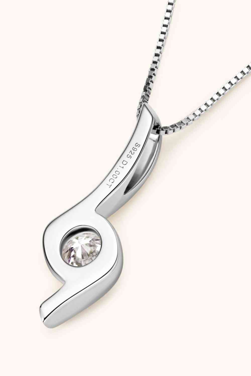 1 Carat Moissanite Necklace