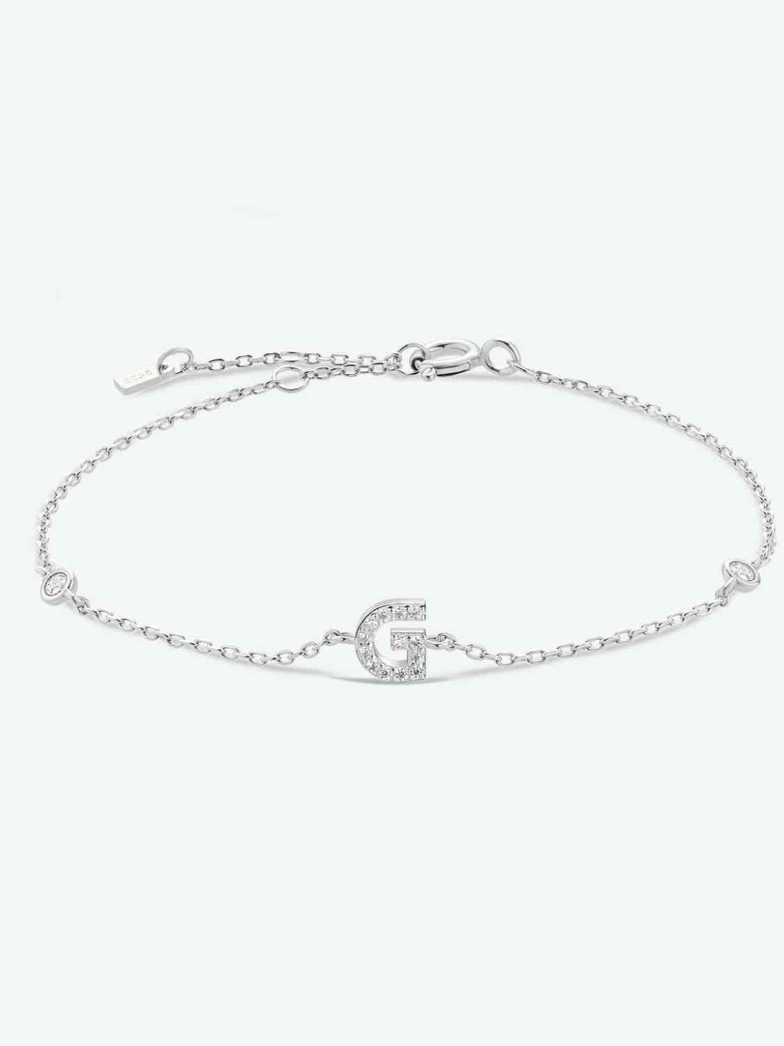 G To K Sterling Silver Bracelet