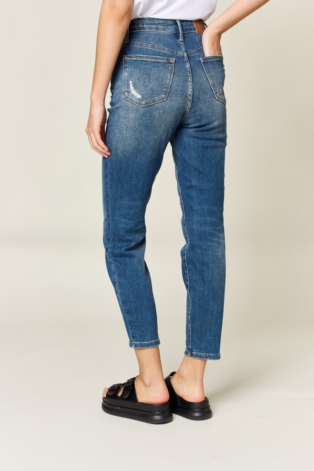 ummy Control High Waist Slim Jeans