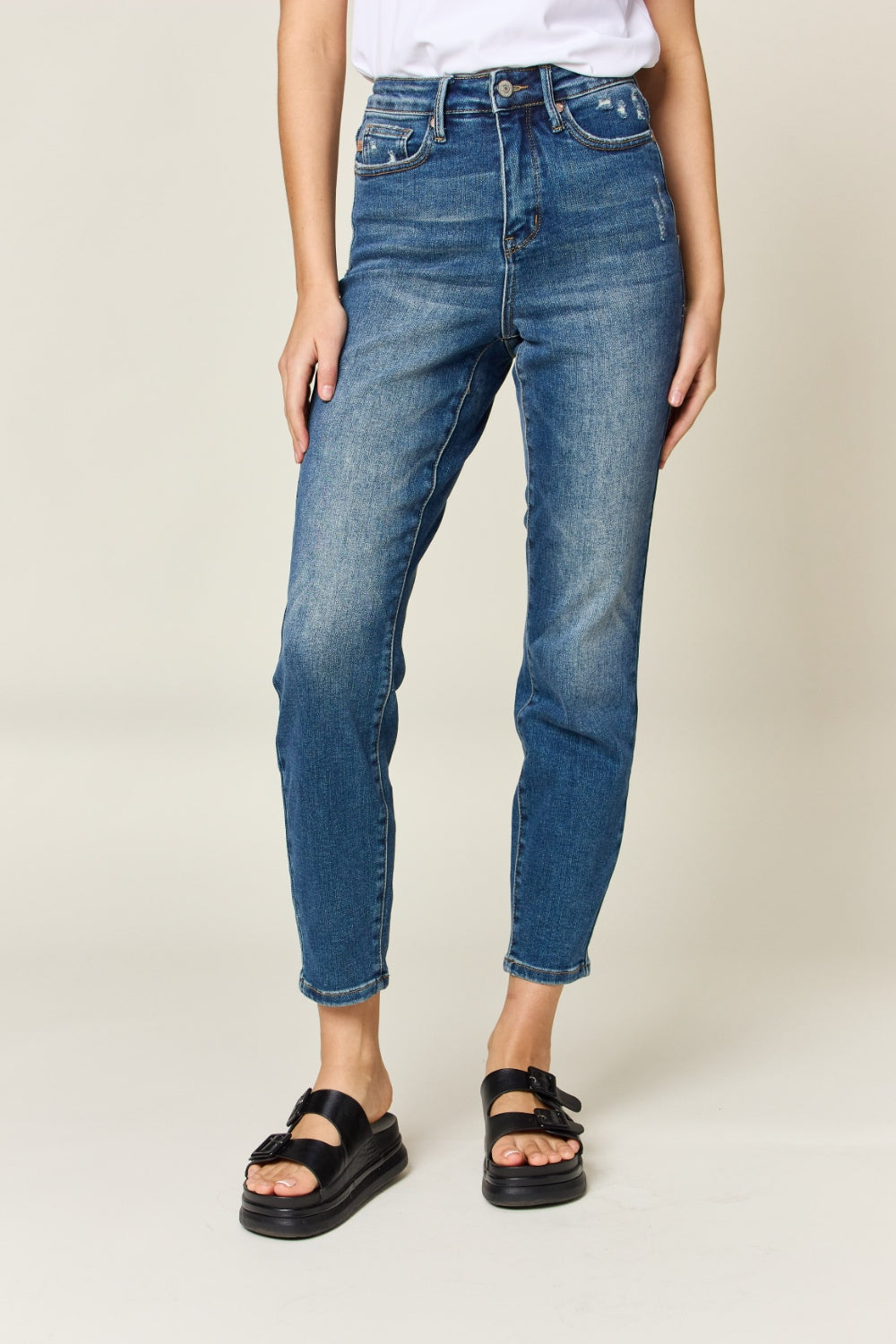 ummy Control High Waist Slim Jeans