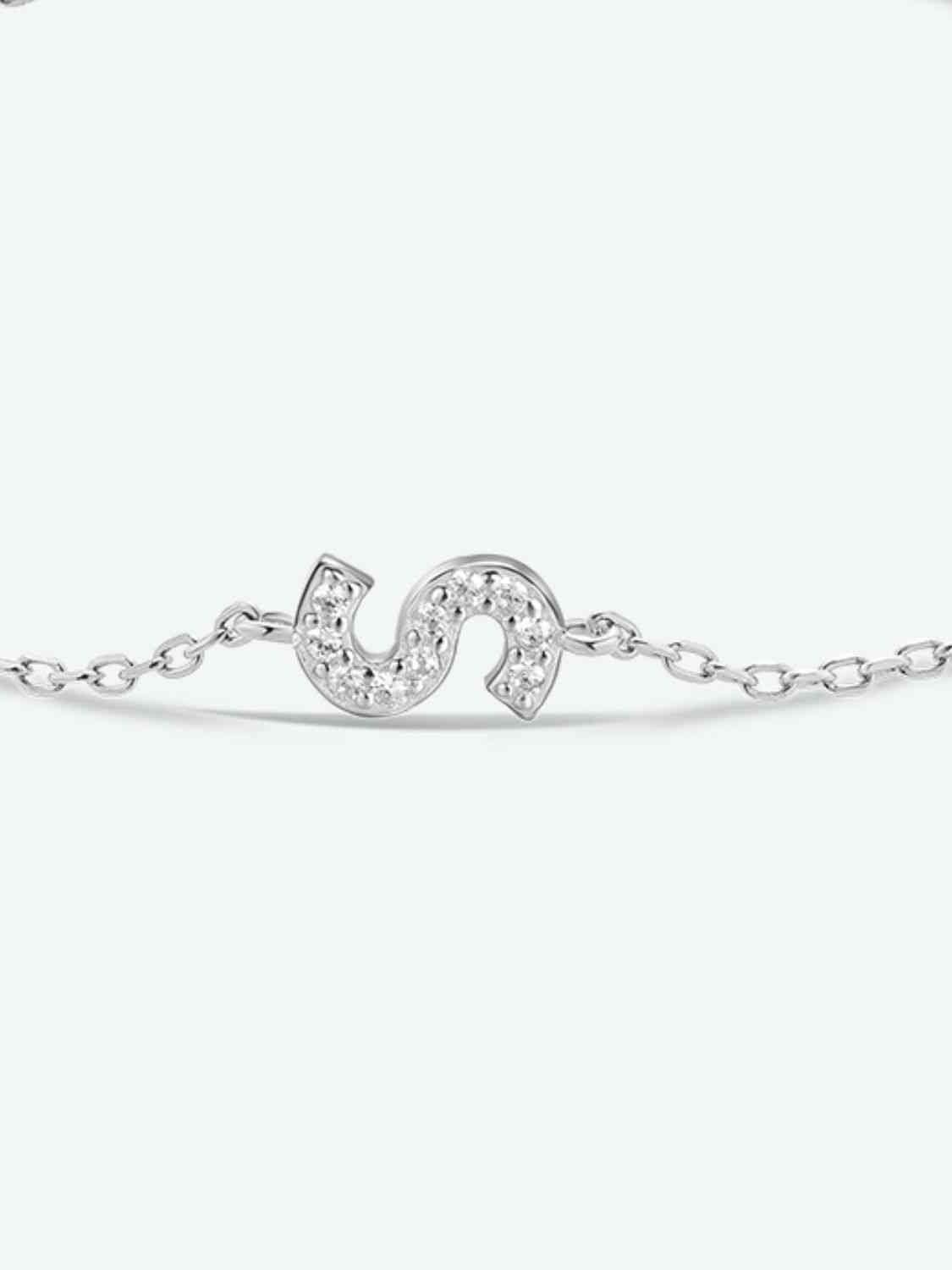 Q To U Sterling Silver Bracelet