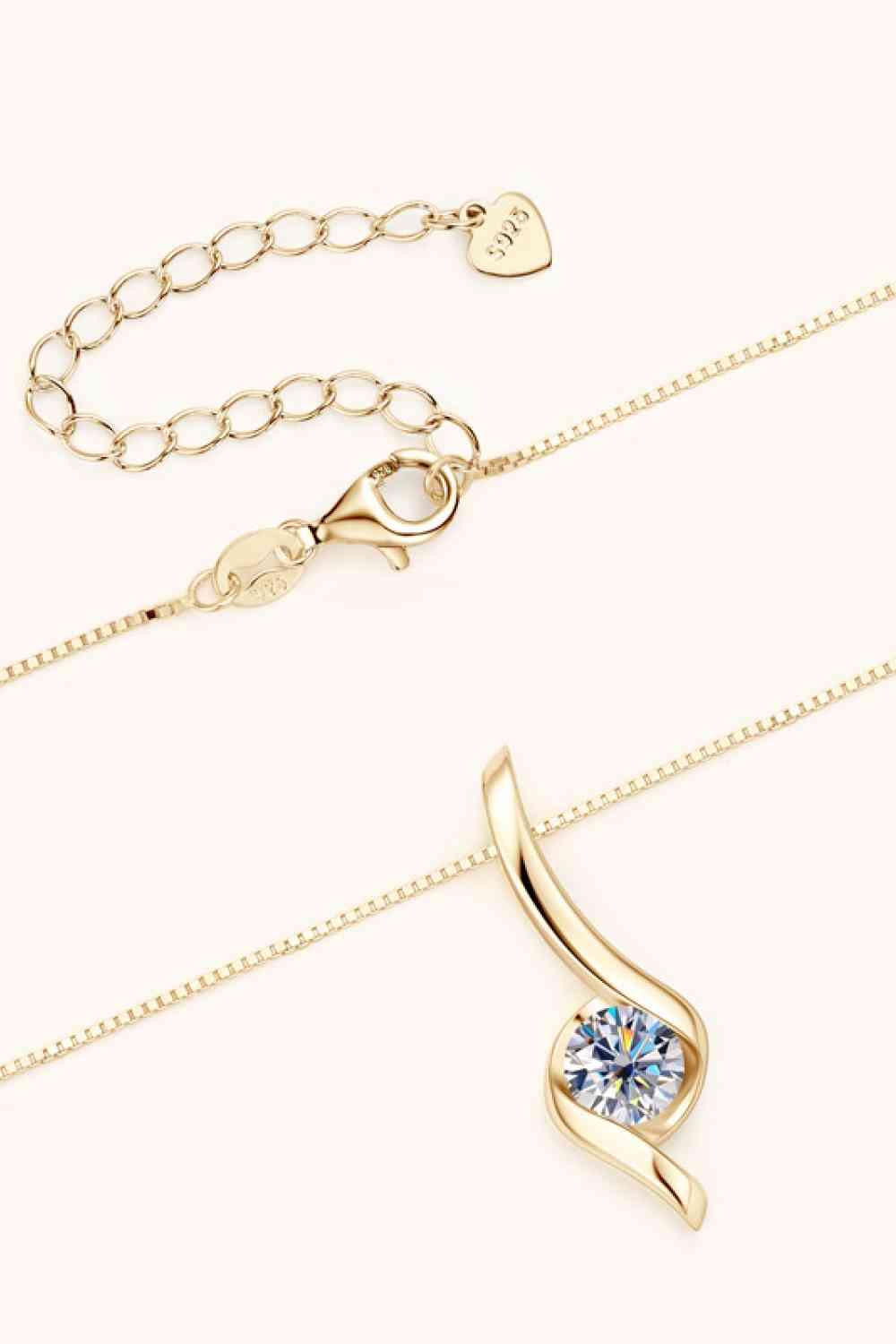 1 Carat Moissanite Necklace