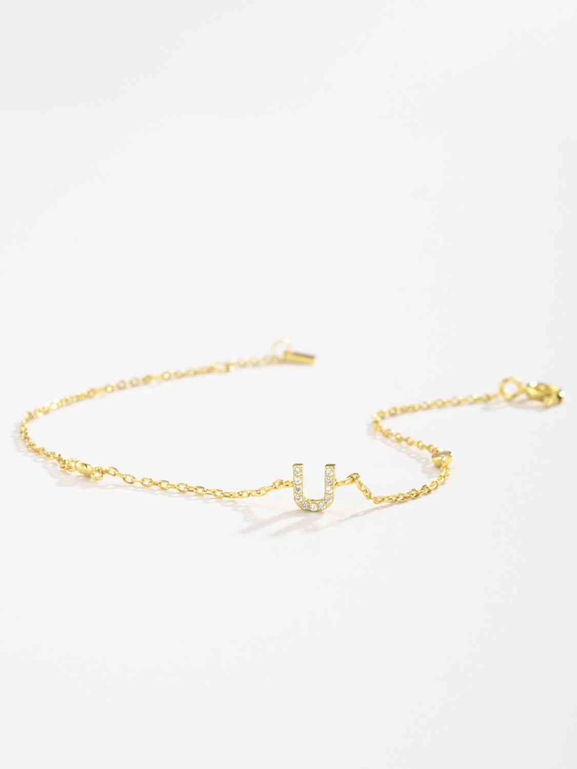 Q To U Sterling Silver Bracelet