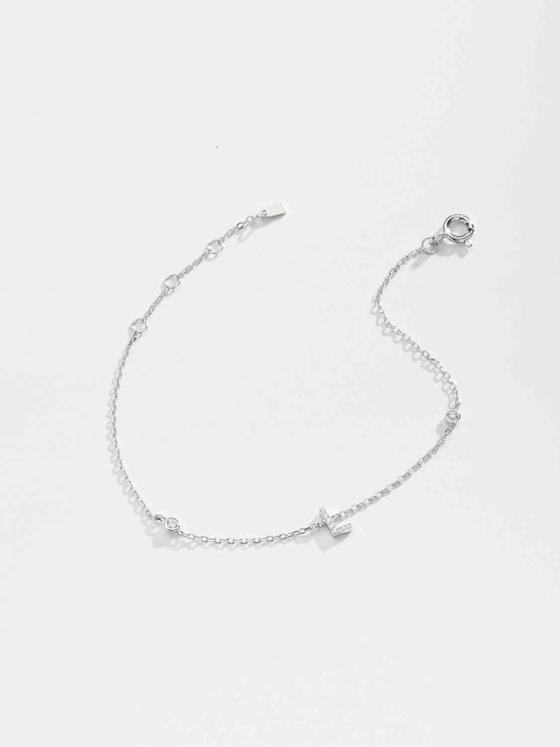 L To P Sterling Silver Bracelet
