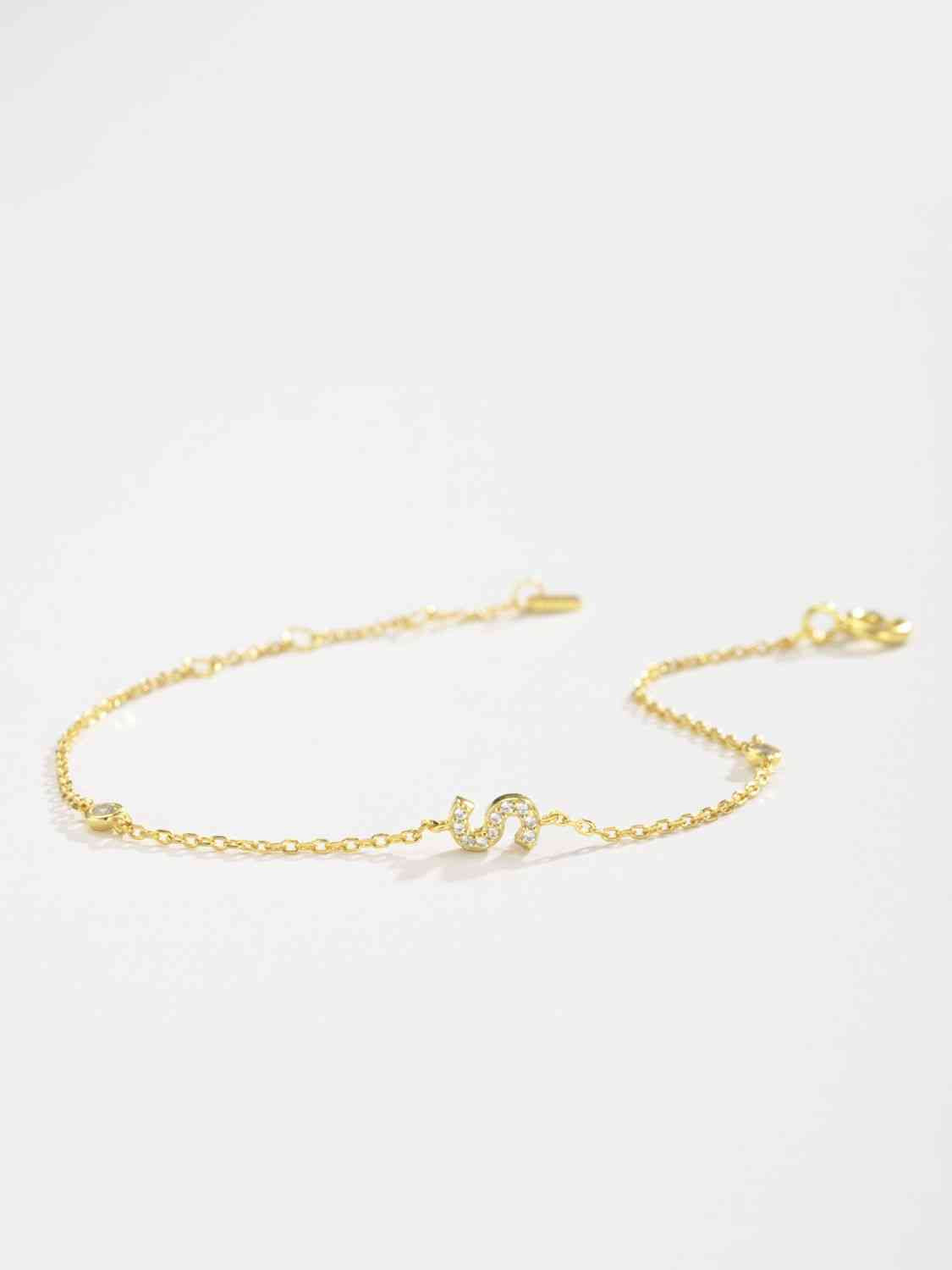 Q To U Sterling Silver Bracelet