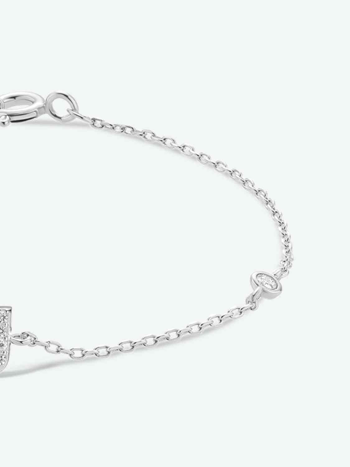 Q To U Sterling Silver Bracelet