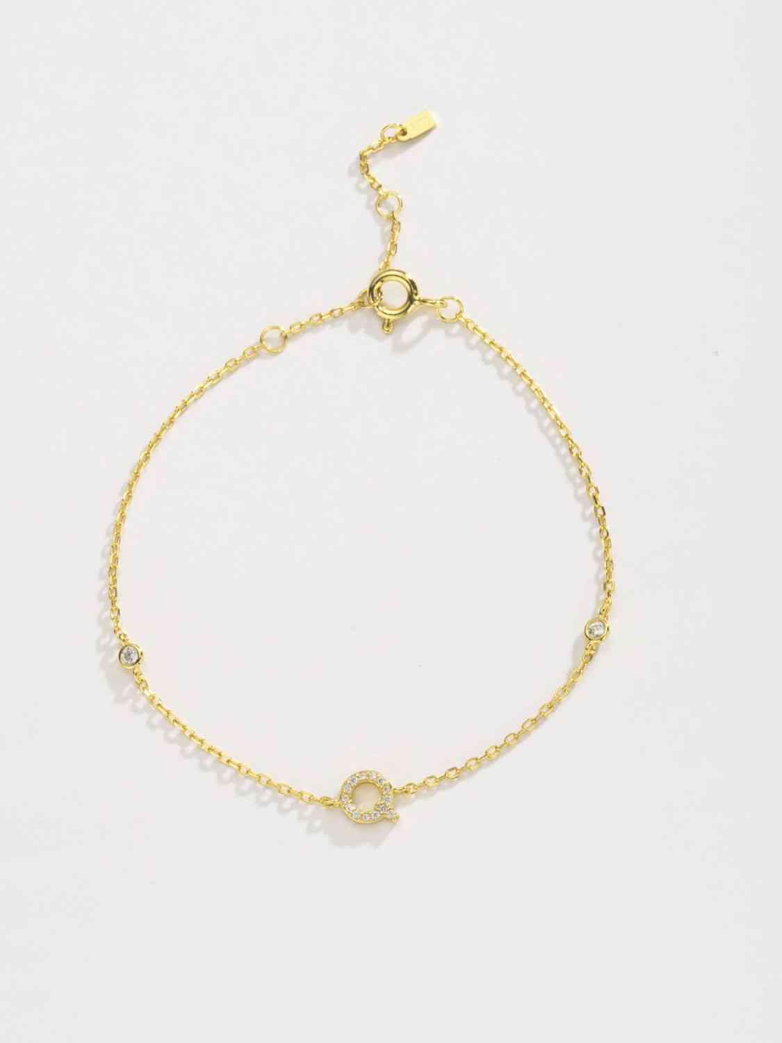 Q To U Sterling Silver Bracelet