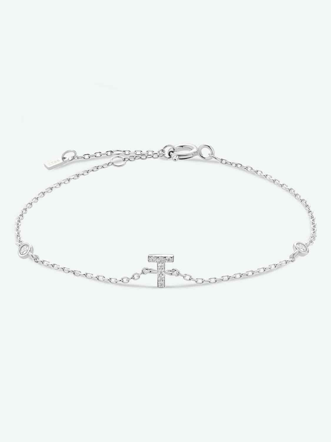 Q To U Sterling Silver Bracelet