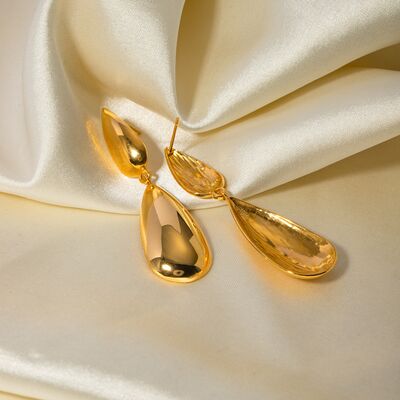 18K Gold-Pated Drop Earrings