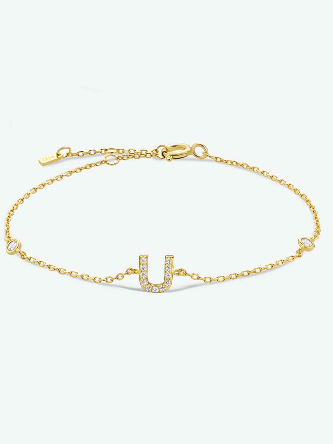 Q To U Sterling Silver Bracelet