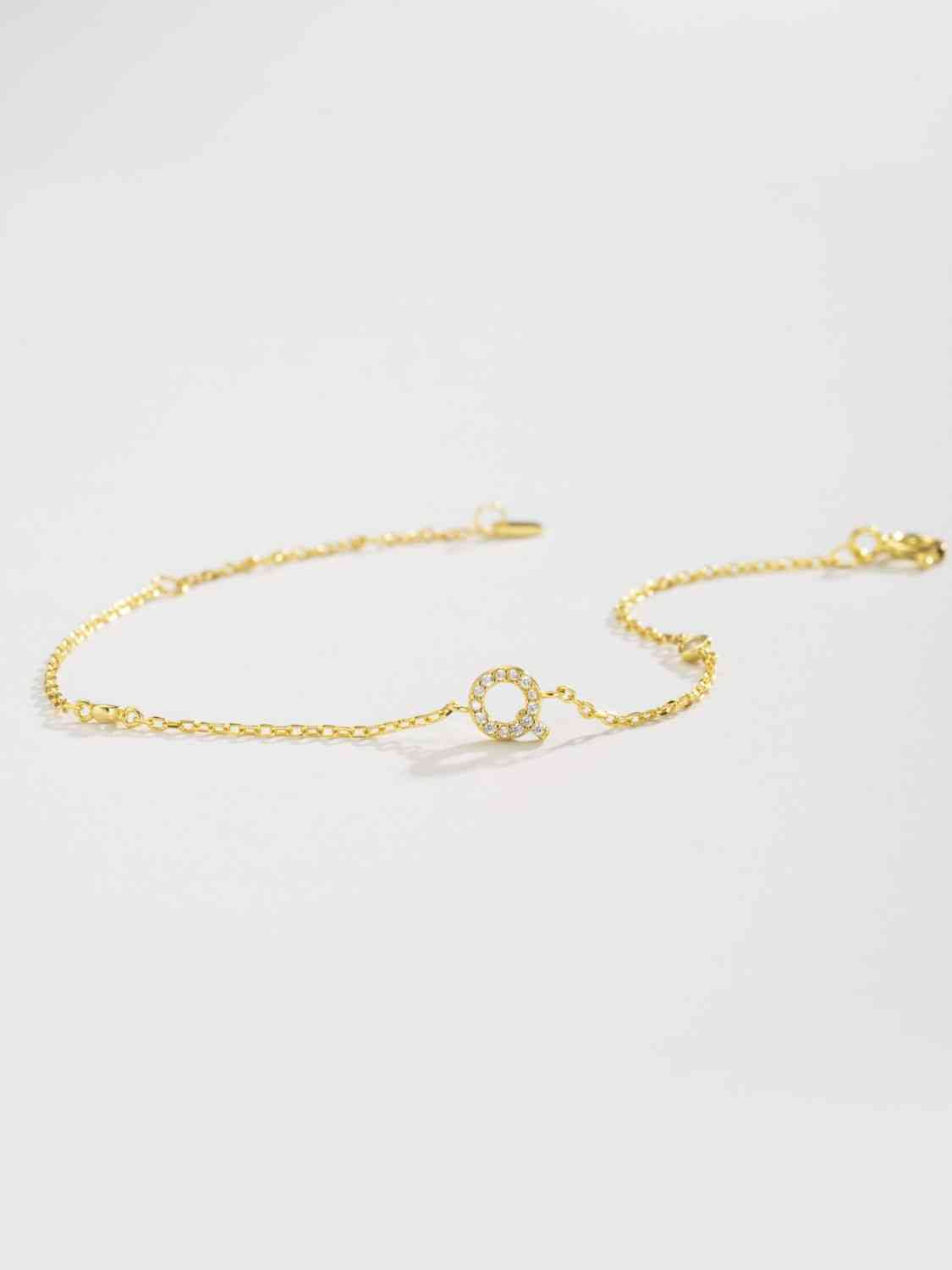 Q To U Sterling Silver Bracelet