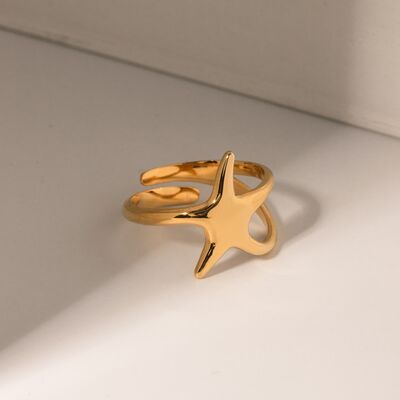 18K Gold-Plated Star Ring