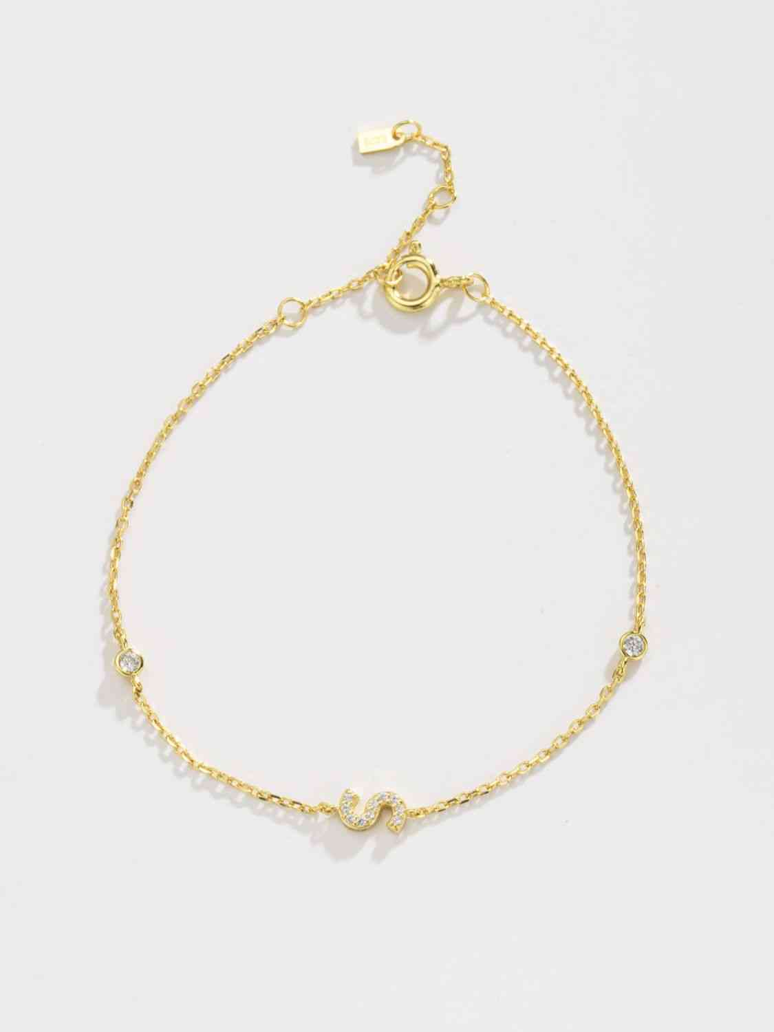 Q To U Sterling Silver Bracelet