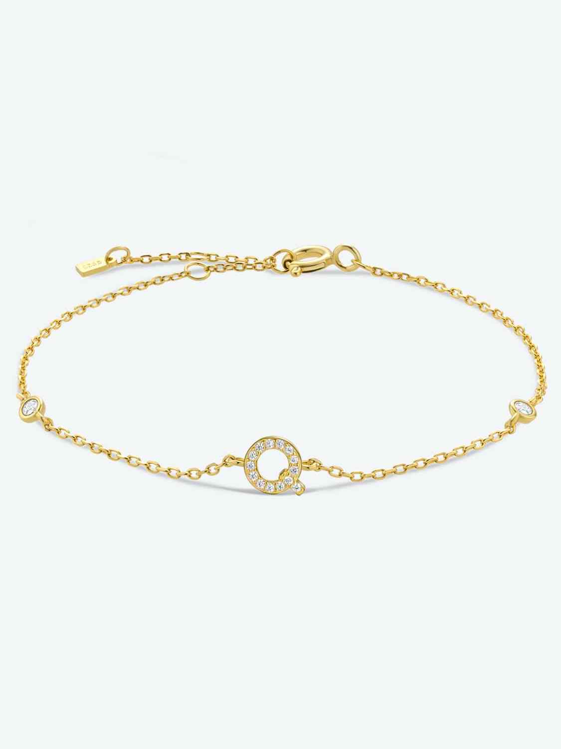 Q To U Sterling Silver Bracelet