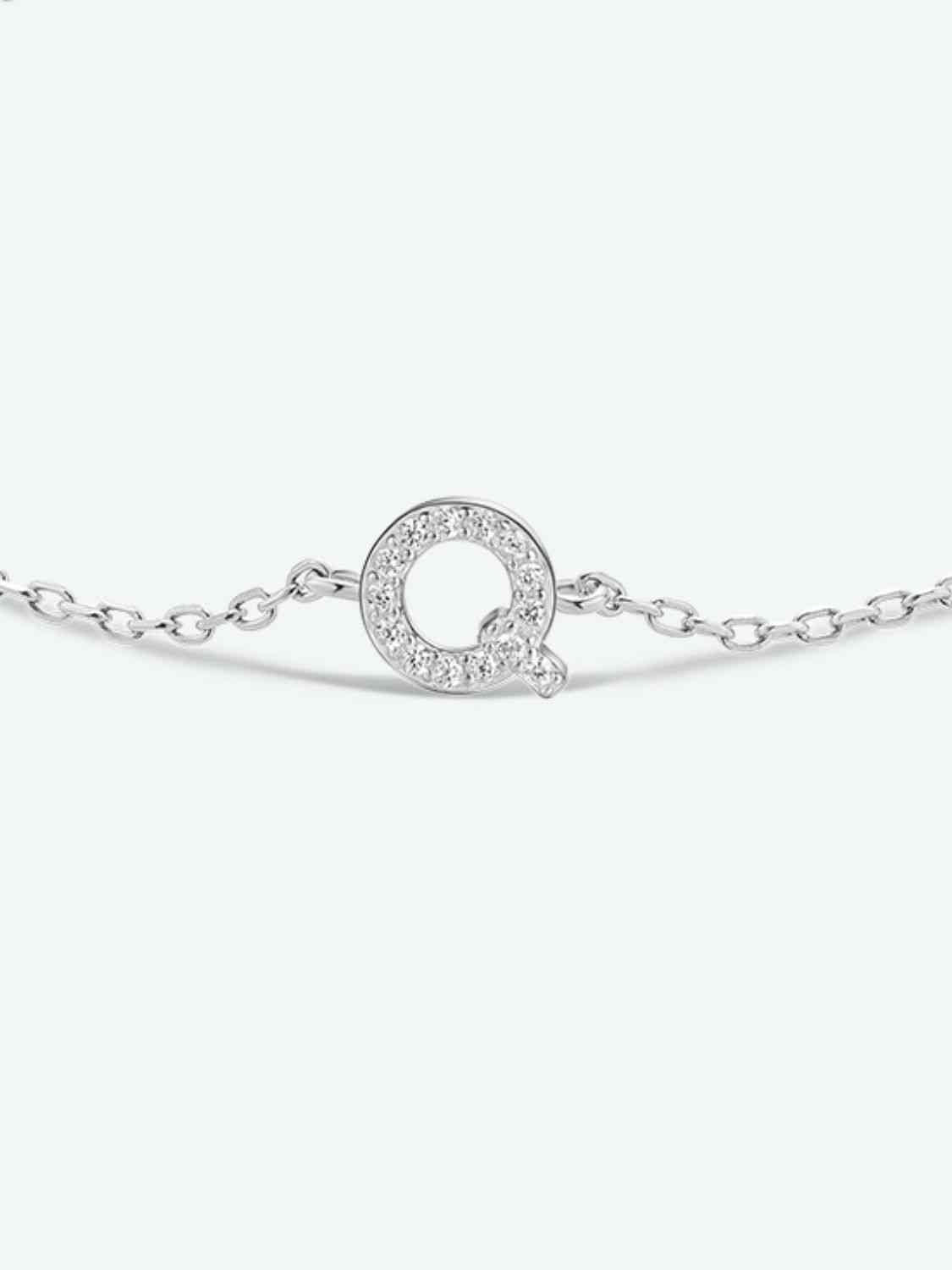 Q To U Sterling Silver Bracelet