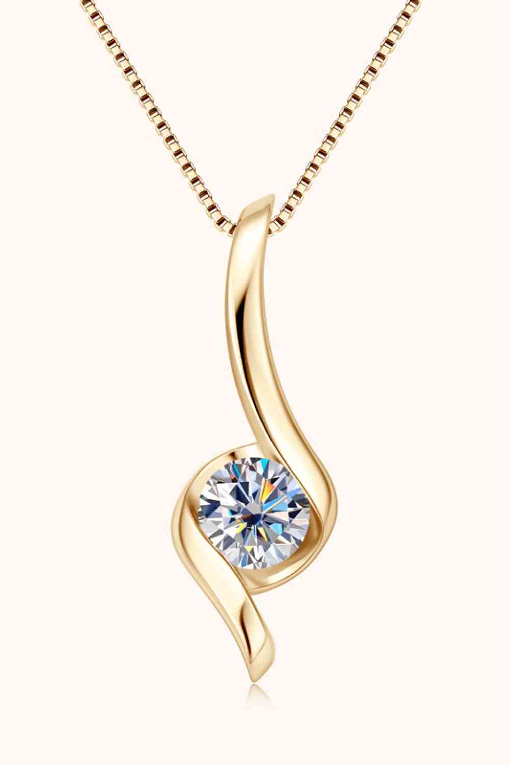 1 Carat Moissanite Necklace