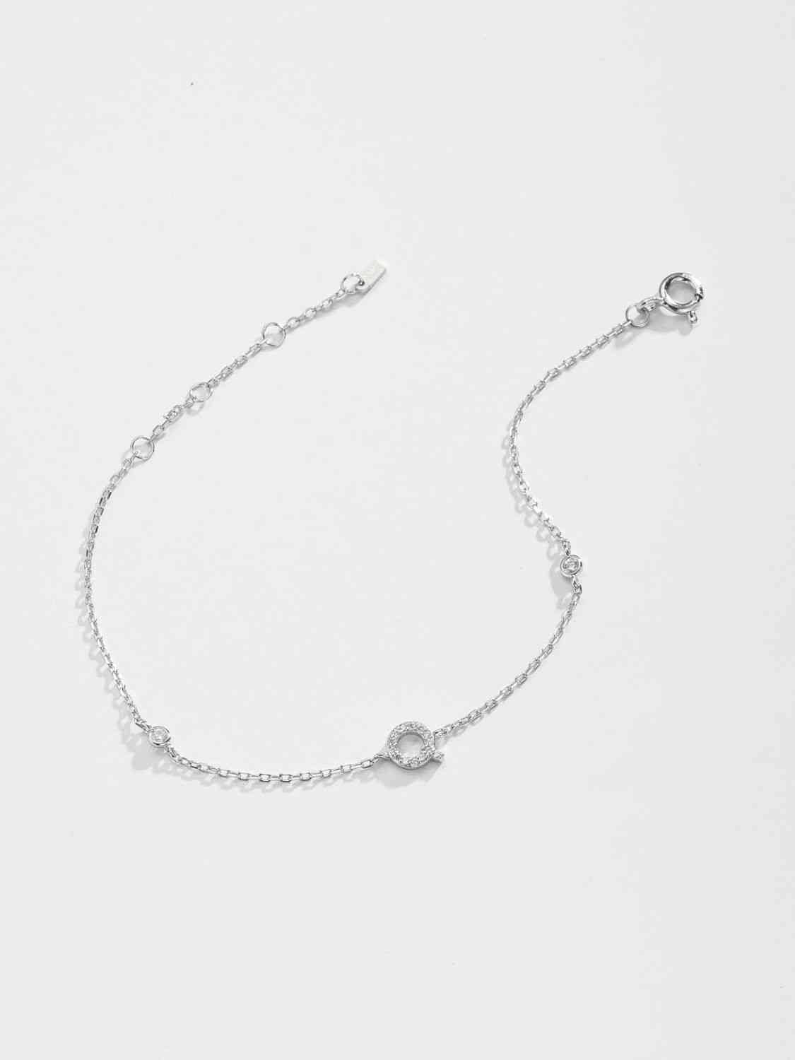 Q To U Sterling Silver Bracelet